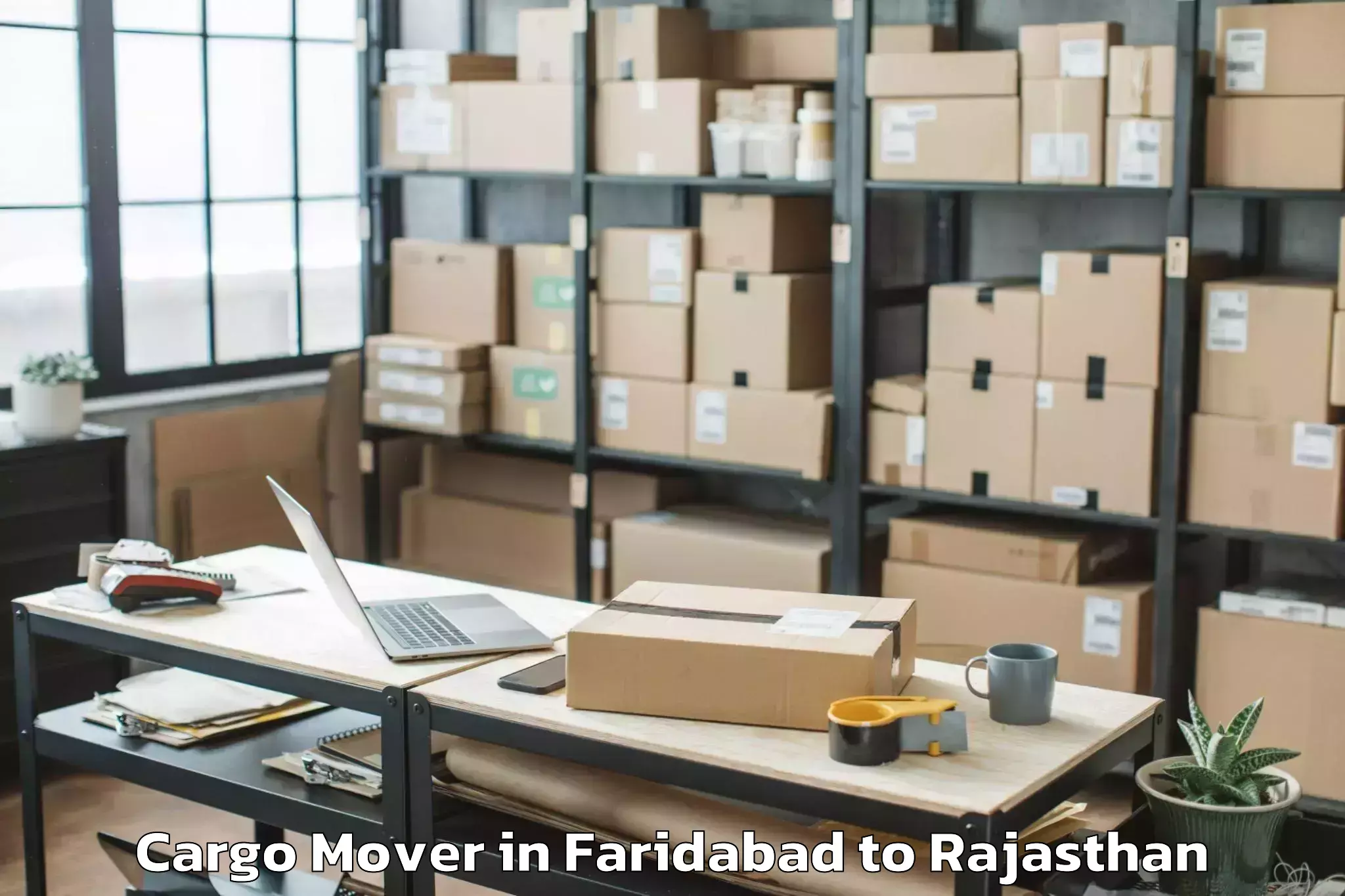 Quality Faridabad to Jodhpur National University Jo Cargo Mover